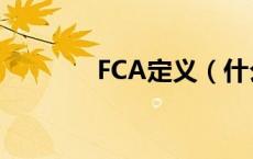FCA定义（什么是FCA条款）