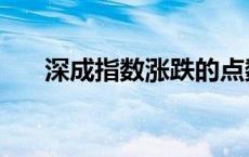深成指数涨跌的点数范围（深成指数）