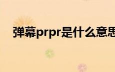 弹幕prpr是什么意思（prpr是什么意思）