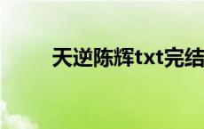 天逆陈辉txt完结下载（天逆陈辉）