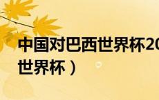 中国对巴西世界杯2002几比几（中国对巴西世界杯）