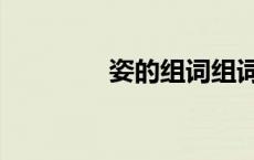 姿的组词组词（姿的组词）