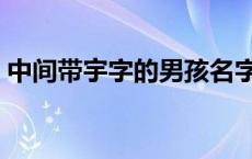 中间带宇字的男孩名字（带宇字的男孩名字）
