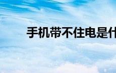 手机带不住电是什么原因（手机带）