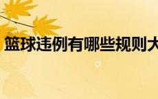 篮球违例有哪些规则大全（篮球违例有哪些）
