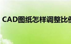 CAD图纸怎样调整比例（cad图纸调整比例）