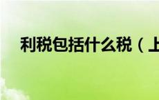 利税包括什么税（上缴利税包括哪些税）