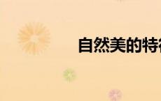 自然美的特征（自然美）