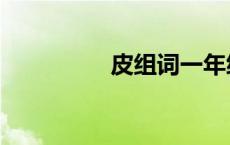 皮组词一年级（皮组词）