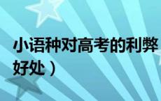 小语种对高考的利弊（学小语种对高考有什么好处）