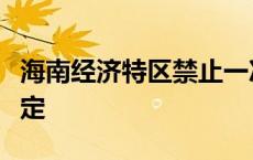 海南经济特区禁止一次性不可降解塑料制品规定
