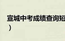 宣城中考成绩查询短信?（宣城中考成绩查询）