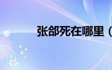 张郃死在哪里（张合怎么死的）