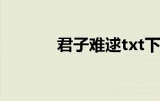 君子难逑txt下载（君子难逑）