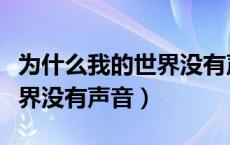 为什么我的世界没有声音动漫（为什么我的世界没有声音）