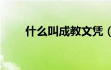 什么叫成教文凭（成教是什么意思）