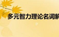 多元智力理论名词解释（多元智力理论）