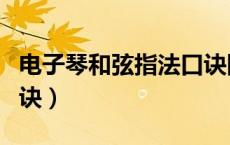 电子琴和弦指法口诀图片（电子琴和弦指法口诀）