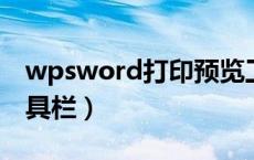 wpsword打印预览工具栏（wps打印预览工具栏）