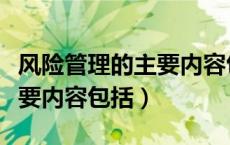 风险管理的主要内容包括危险（风险管理的主要内容包括）