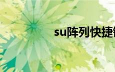 su阵列快捷键（su阵列）