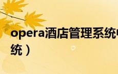 opera酒店管理系统中文（opera酒店管理系统）