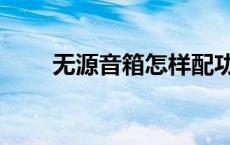 无源音箱怎样配功放机（无源音箱）