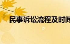 民事诉讼流程及时间（民事诉讼的流程）