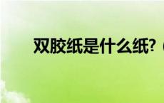 双胶纸是什么纸?（双胶纸是什么纸）