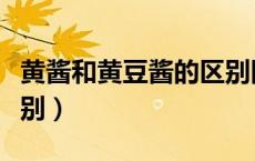黄酱和黄豆酱的区别图片（黄酱和黄豆酱的区别）