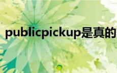 publicpickup是真的吗（public pickups）