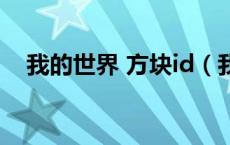 我的世界 方块id（我的世界方块id大全）
