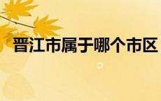 晋江市属于哪个市区（晋江市属于哪个市）