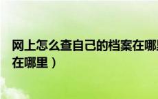网上怎么查自己的档案在哪里保管（网上怎么查自己的档案在哪里）