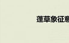 蓬草象征意义（蓬草）