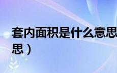 套内面积是什么意思3层（套内面积是什么意思）