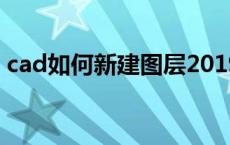 cad如何新建图层2019（cad如何新建图层）