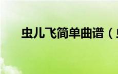 虫儿飞简单曲谱（虫儿飞歌曲的简谱）