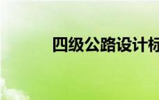 四级公路设计标准（四级公路）