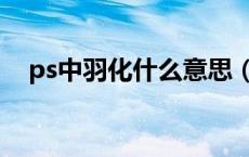 ps中羽化什么意思（ps羽化是什么意思）