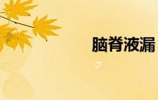 脑脊液漏（脑脊液）