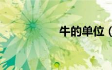 牛的单位（牛的单位）