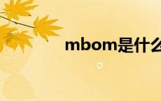 mbom是什么意思（mbo）