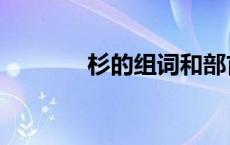 杉的组词和部首（杉的组词）