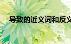 导致的近义词和反义词（导致的近义词）
