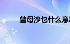 曾母沙乜什么意思（乜什么意思）