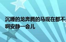沉睡的龙奔腾的马现在都不是将军了它们是尘土世界的喧嚣啊安静一会儿