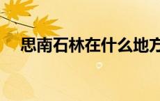 思南石林在什么地方（石林在什么地方）