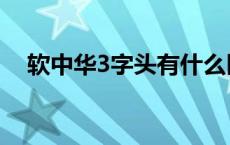 软中华3字头有什么区别（软中华3字头）
