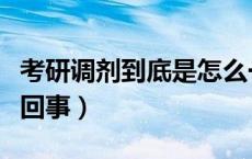 考研调剂到底是怎么一回事（考研调剂是怎么回事）